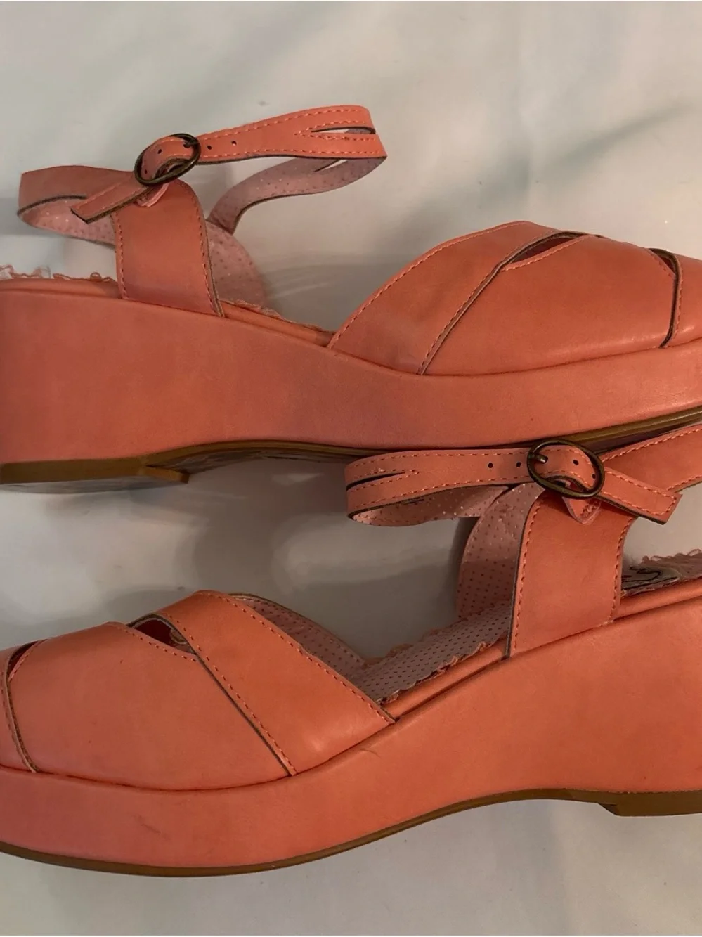 Bettie Page wedge sandals